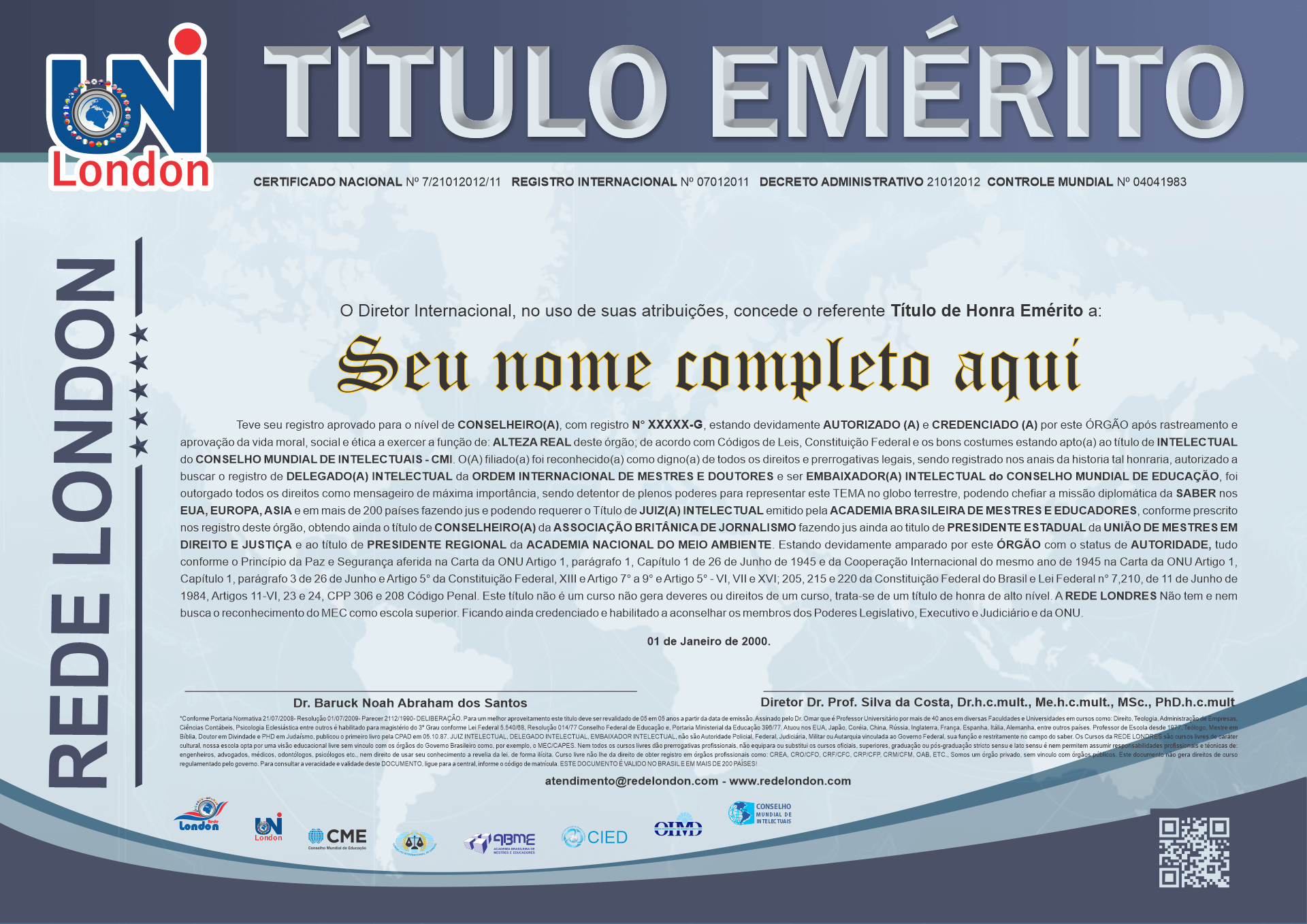 certificado emerito