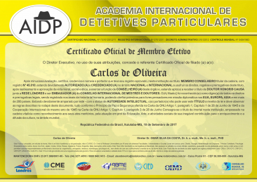 certificado internacional