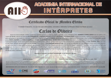 certificado internacional