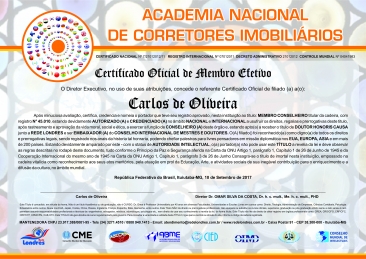 certificado internacional