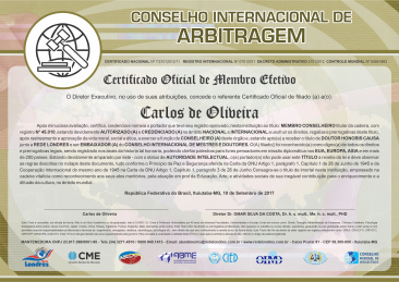 certificado internacional