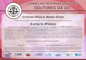 certificado internacional