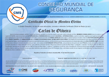 certificado internacional