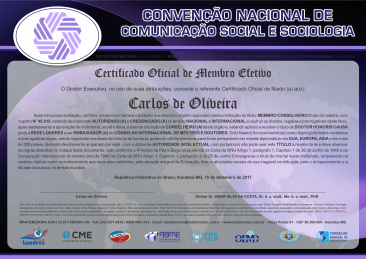 certificado internacional