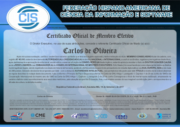 certificado internacional