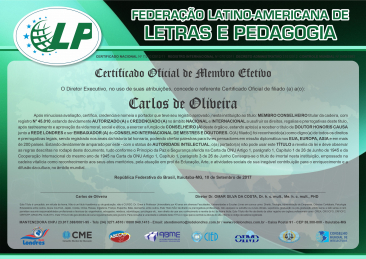 certificado internacional