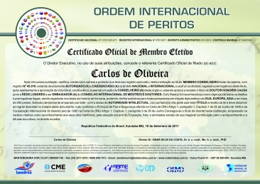 certificado internacional