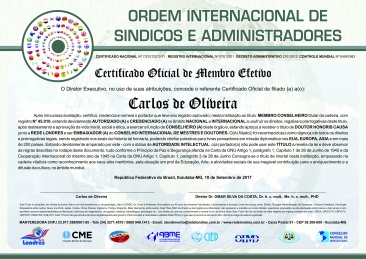 certificado internacional